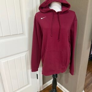 Nike Maroon (Burgundy) Pullover Hoodie Size Large